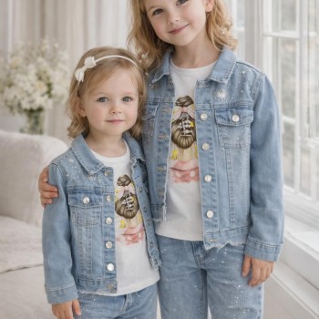 Σετ 3 τεμ Sweet Junior Denim Chic