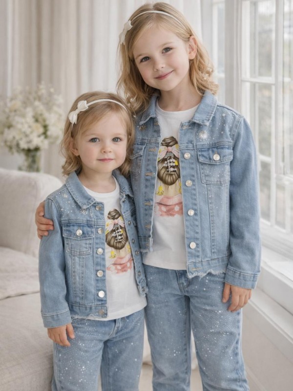 Σετ 3 τεμ Sweet Junior Denim Chic