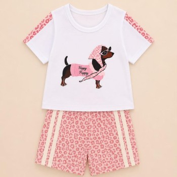 Pretty Baby Pink Puppy Set